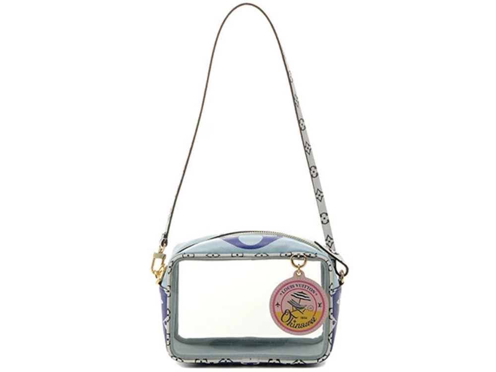 LOUIS VUITTON Okinawa Limited Edition Beach Resort Monogram Vinyl Blue
